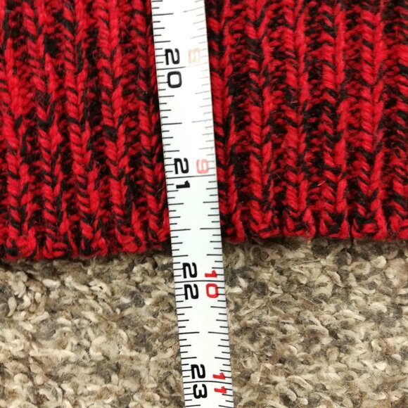 Vintage Woolrich Sweater Wool Shawl Collar Pullover Red Black Womens Large - Picture 9 of 10
